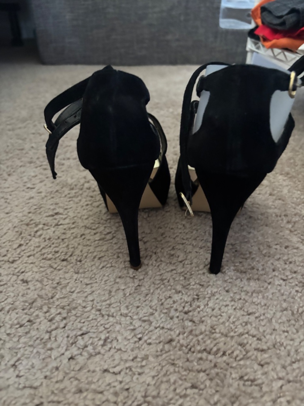 Dolce Vita Black Lace Up Stiletto Heels - Picture 13 of 13